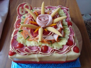 slaný dort